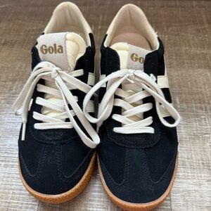Gola Black and Cream Casual Sneakers